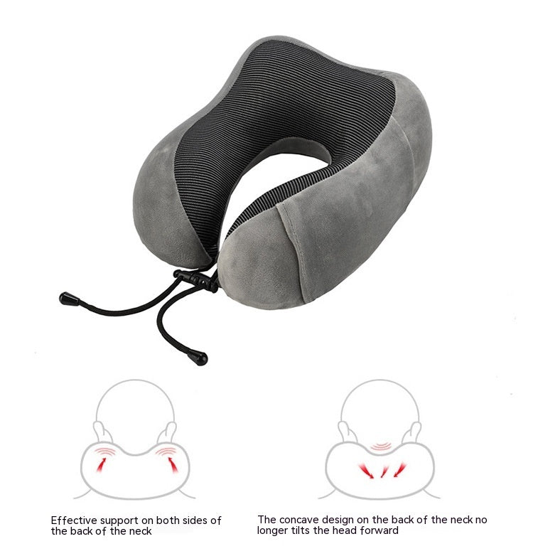 U-shape Pillow Travel Pillow Of Memory Foam Neck Pillow Siesta Neck Pillow Neck Pillow Magnetic Cloth U-shaped Pillow