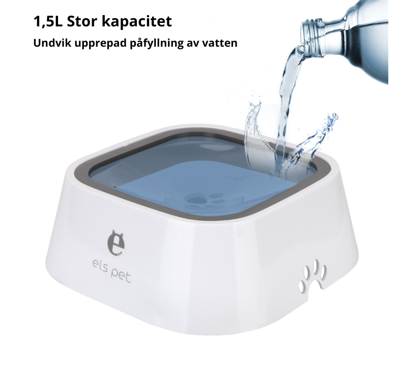 Antispillsäker vattenskål