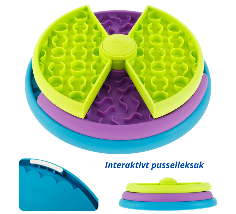 Slow feeder hundpussel